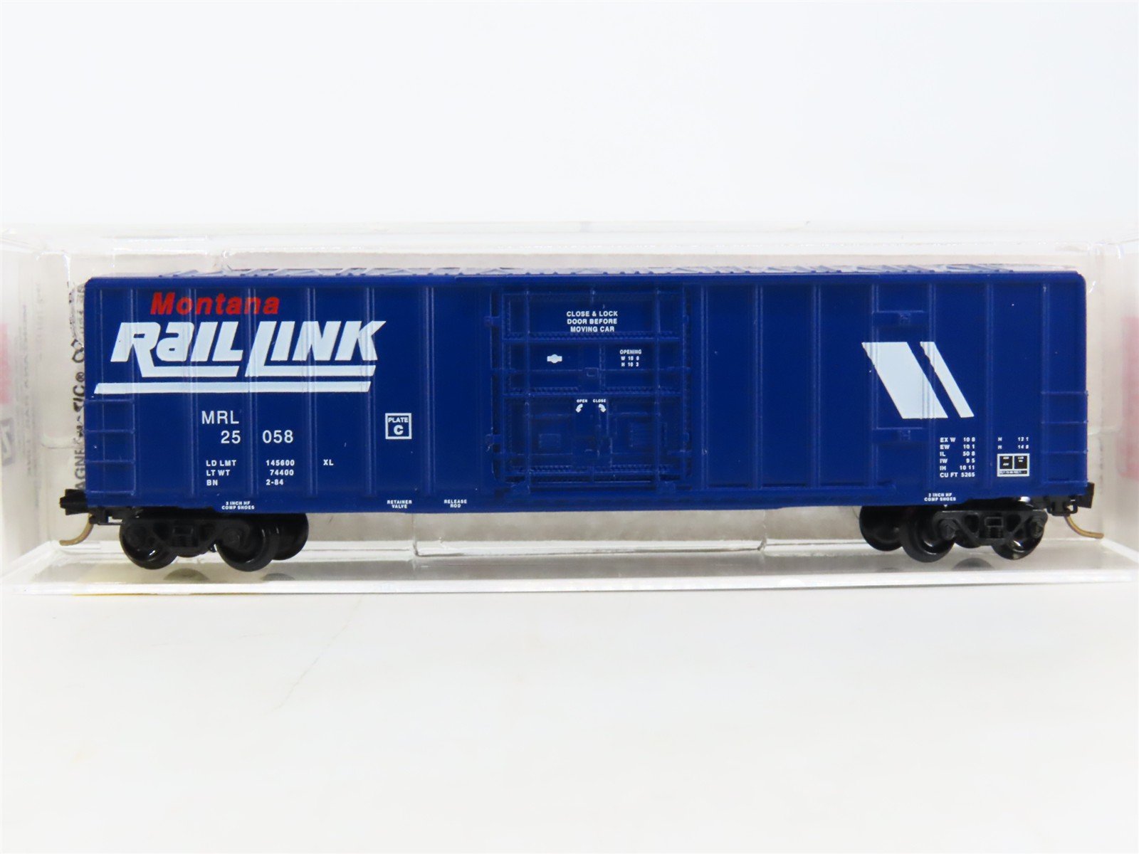 N Scale Micro-Trains MTL 27240 MRL Montana Rail Link 50' Plug Door Boxcar #25058