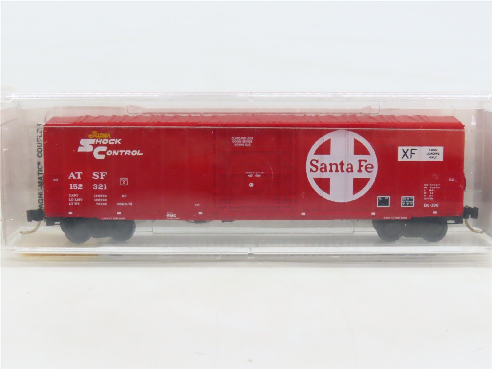 N Scale Micro-Trains MTL 27250 ATSF Santa Fe Shock Control 50' Box Car #152321