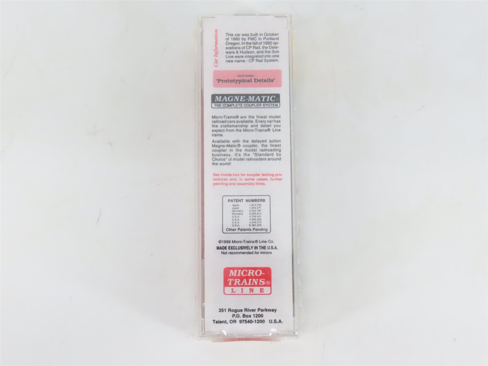 N Scale Micro-Trains MTL 27260 SOO Line 50' Rib Side Plug Door Box Car #19369