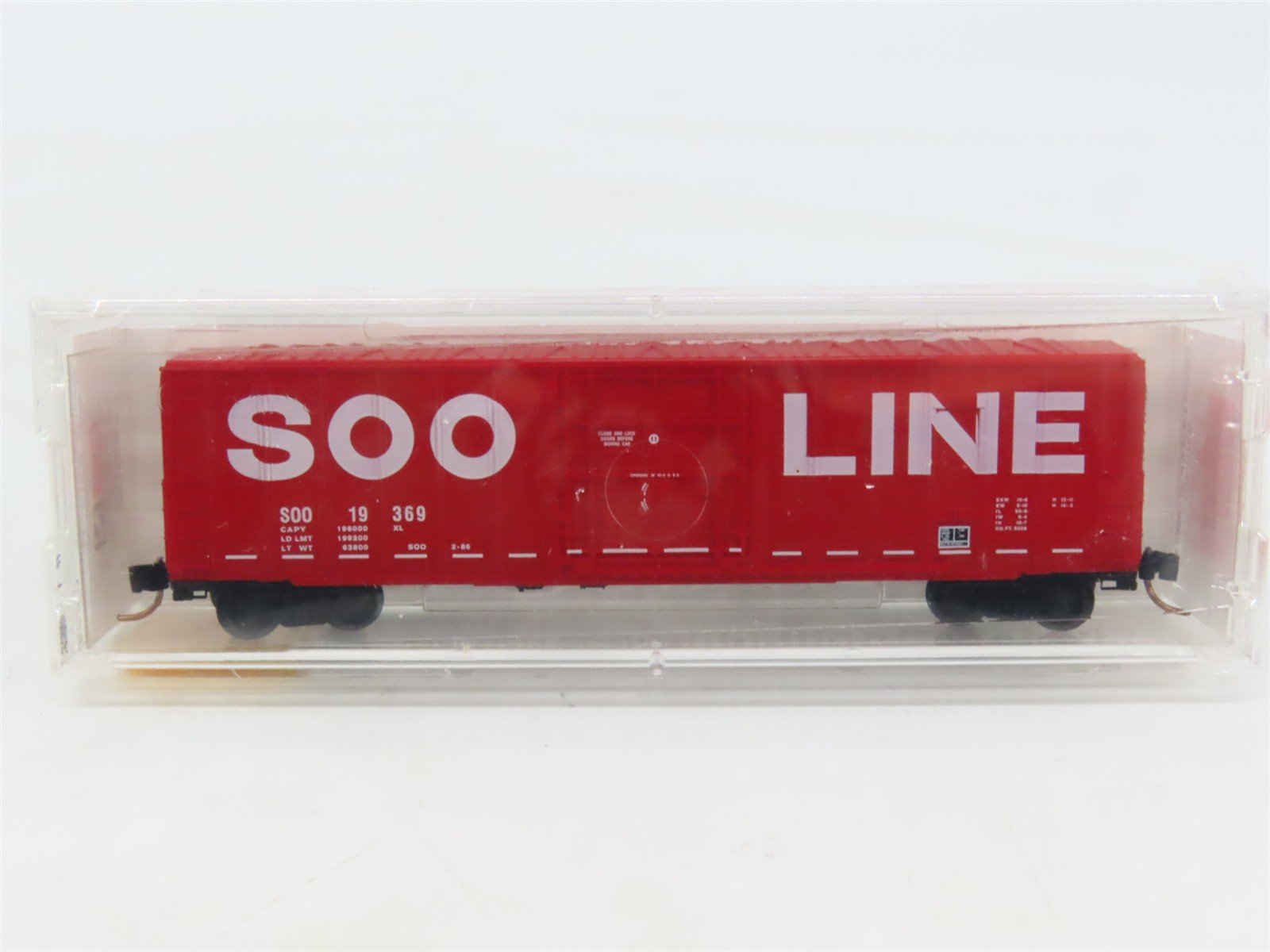 N Scale Micro-Trains MTL 27260 SOO Line 50' Rib Side Plug Door Box Car #19369