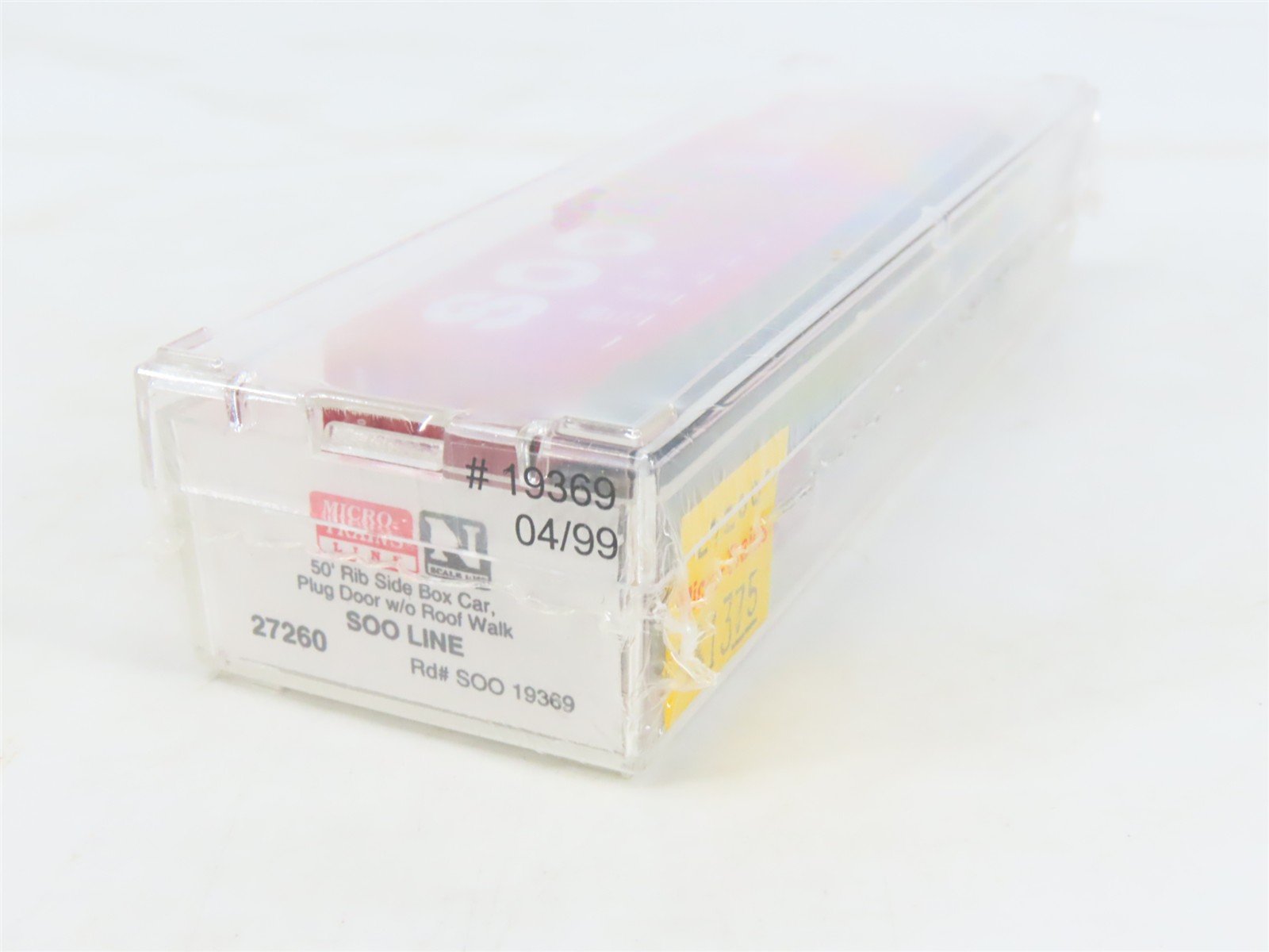 N Scale Micro-Trains MTL 27260 SOO Line 50' Rib Side Plug Door Box Car #19369