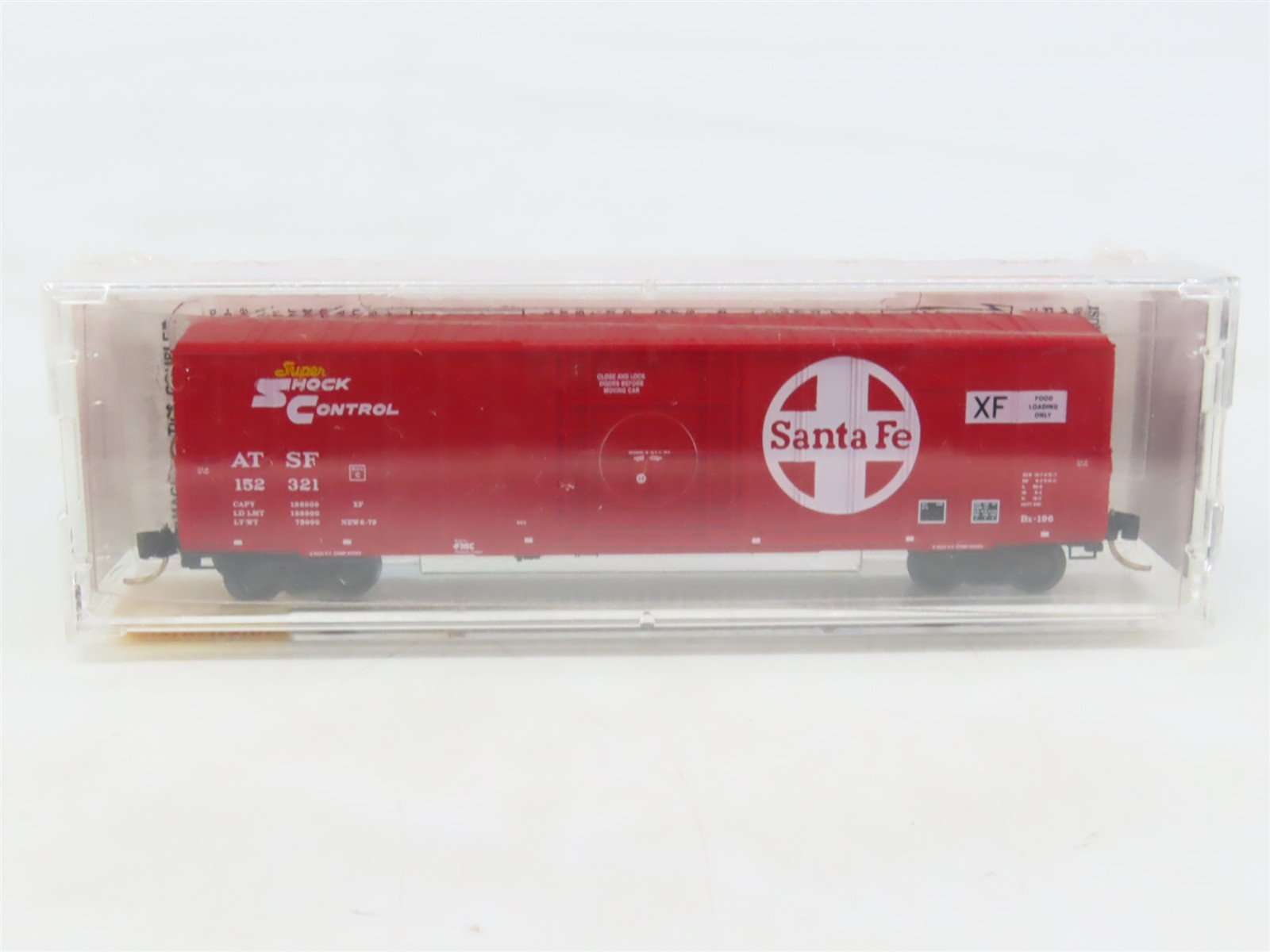 N Scale Micro-Trains MTL 27250 ATSF Santa Fe Shock Control 50' Box Car #152321