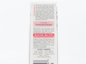 N Scale Micro-Trains MTL 27290 MRL Montana Rail Link 50' Plug Door Boxcar #25044