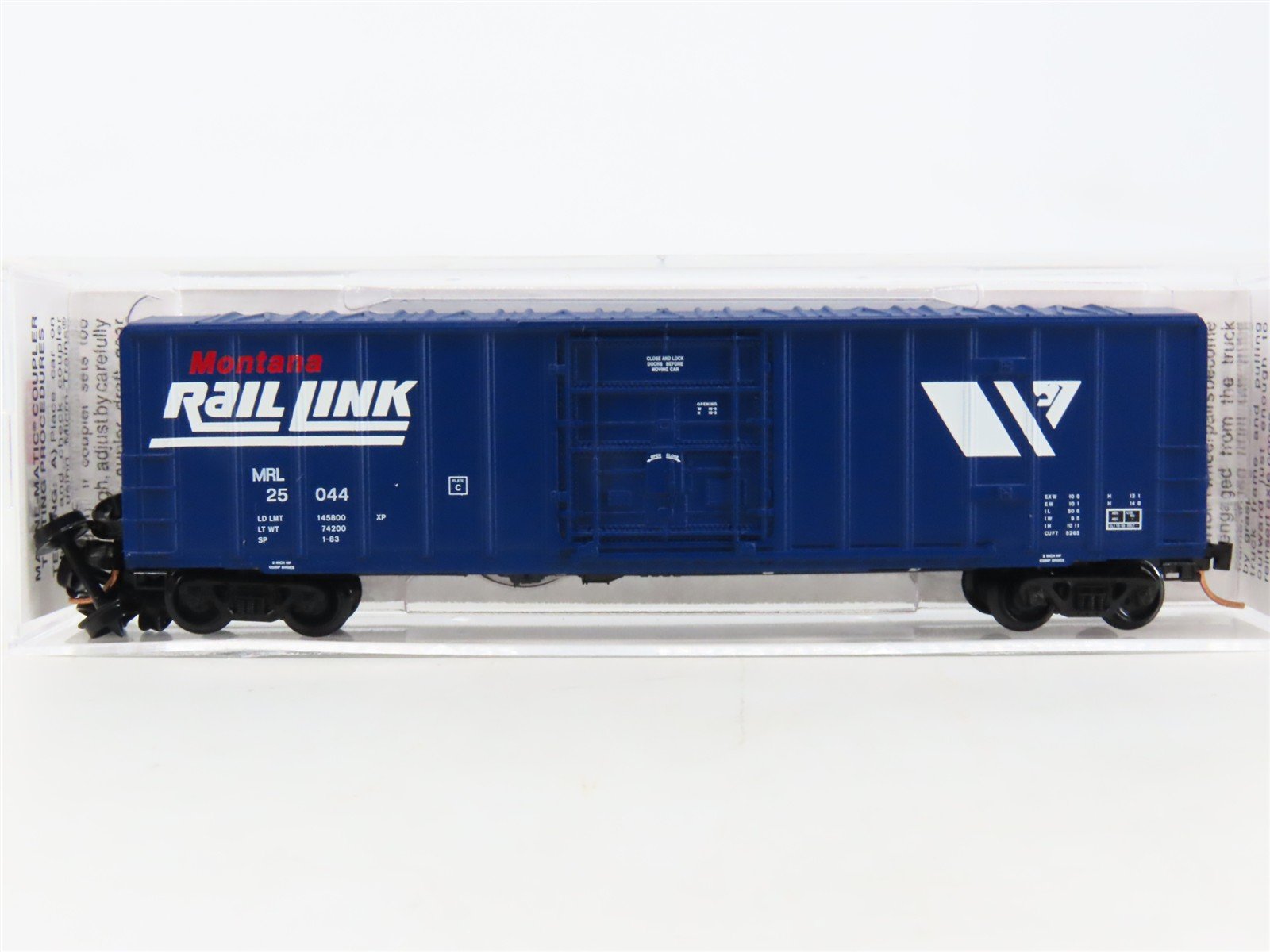 N Scale Micro-Trains MTL 27290 MRL Montana Rail Link 50' Plug Door Boxcar #25044