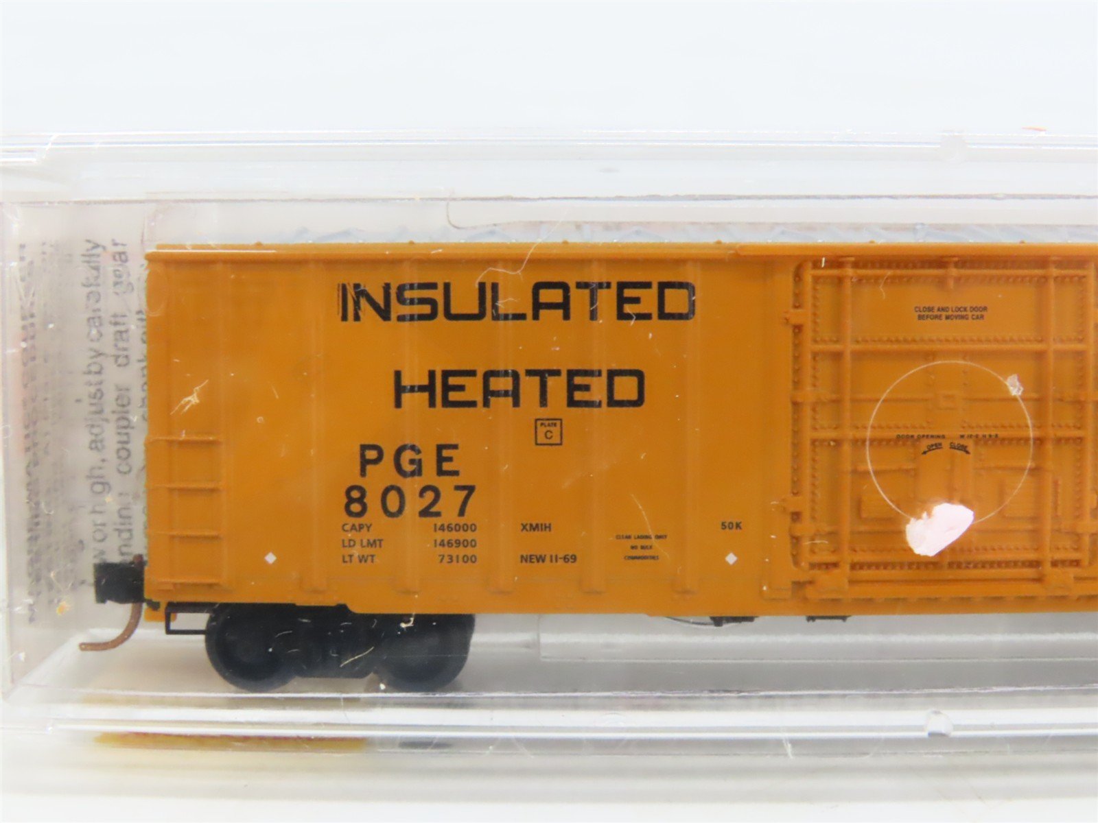 N Scale Micro-Trains MTL 27280 PGE Pacific Great Eastern 50' Box Car #8027