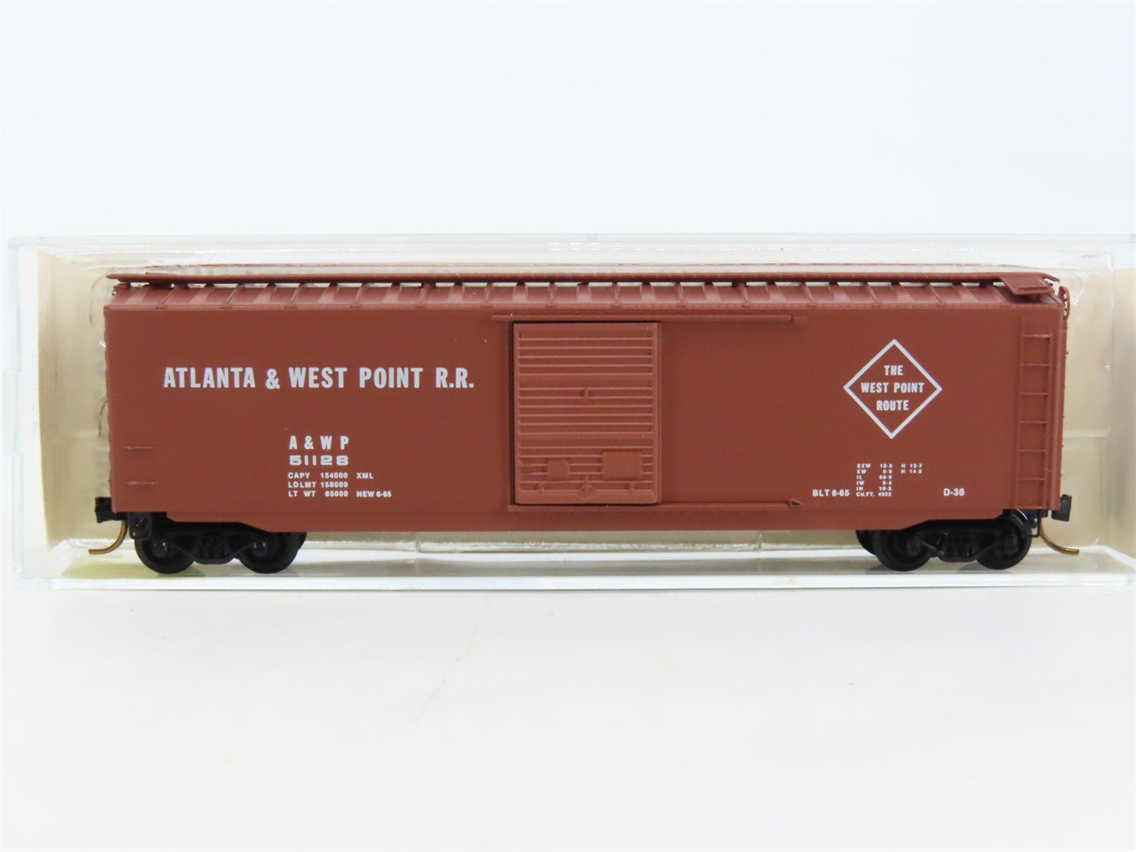 N Scale Kadee Micro-Trains MTL 31120 A&WP The West Point Route 50' Boxcar #51128