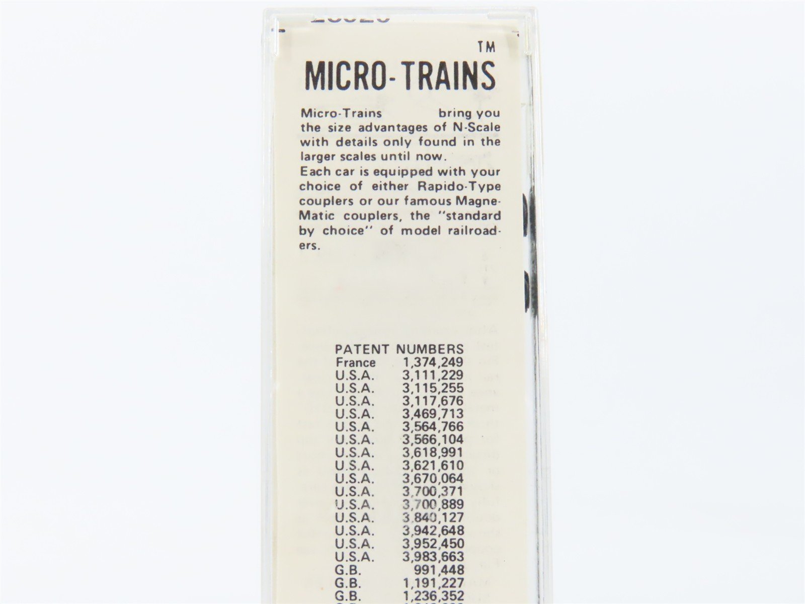 N Scale Kadee Micro-Trains MTL 28020 M&PA 