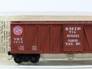 N Scale Kadee Micro-Trains MTL 28010 V&T Virginia & Truckee 40' Box Car #1015
