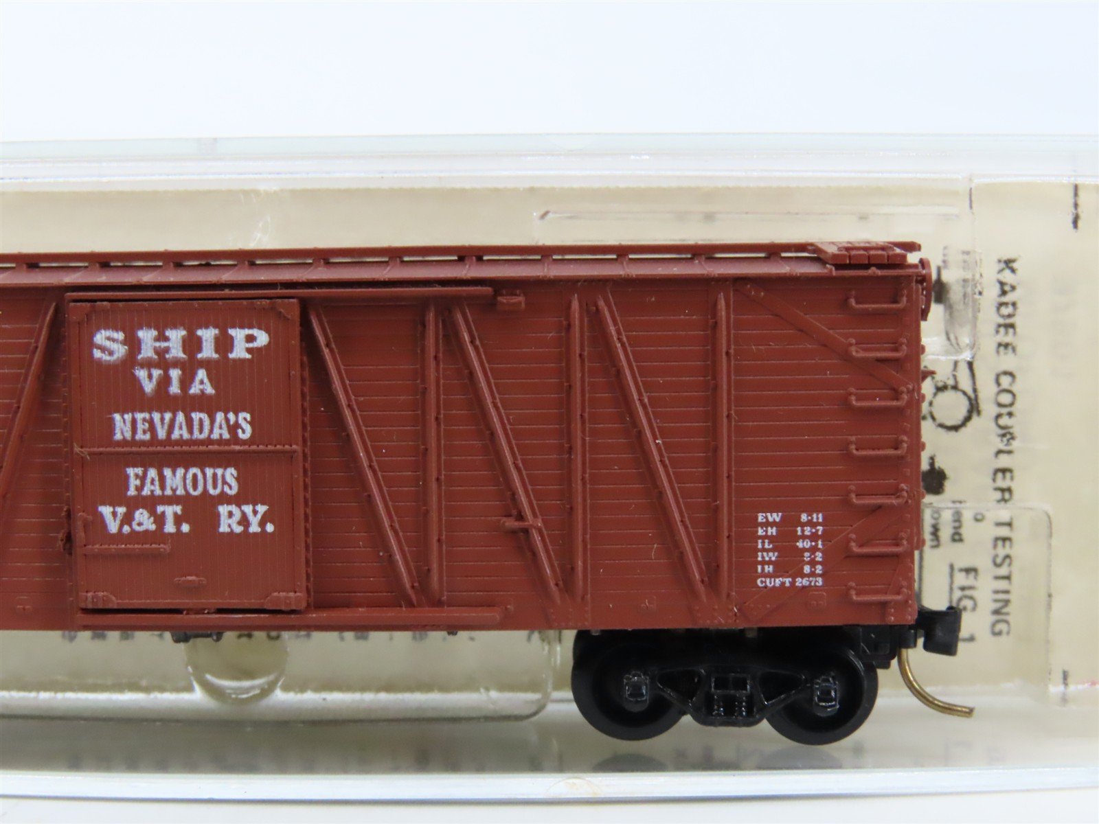 N Scale Kadee Micro-Trains MTL 28010 V&T Virginia & Truckee 40' Box Car #1015