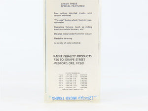 N Kadee Micro-Trains MTL 28000 Unlettered 40' Single Door Box Car - Blue Label