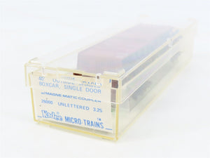 N Kadee Micro-Trains MTL 28000 Unlettered 40' Single Door Box Car - Blue Label