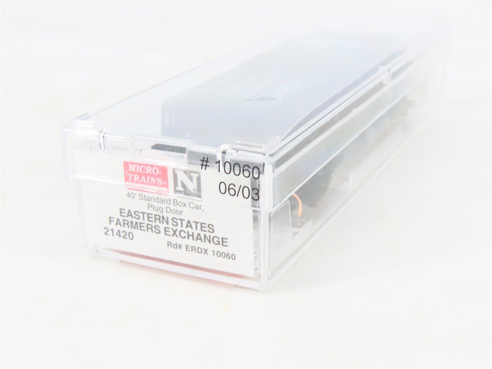 N Micro-Trains MTL 21420 ERDX Eastern States Farmers Exchange 40' Box Car #10060