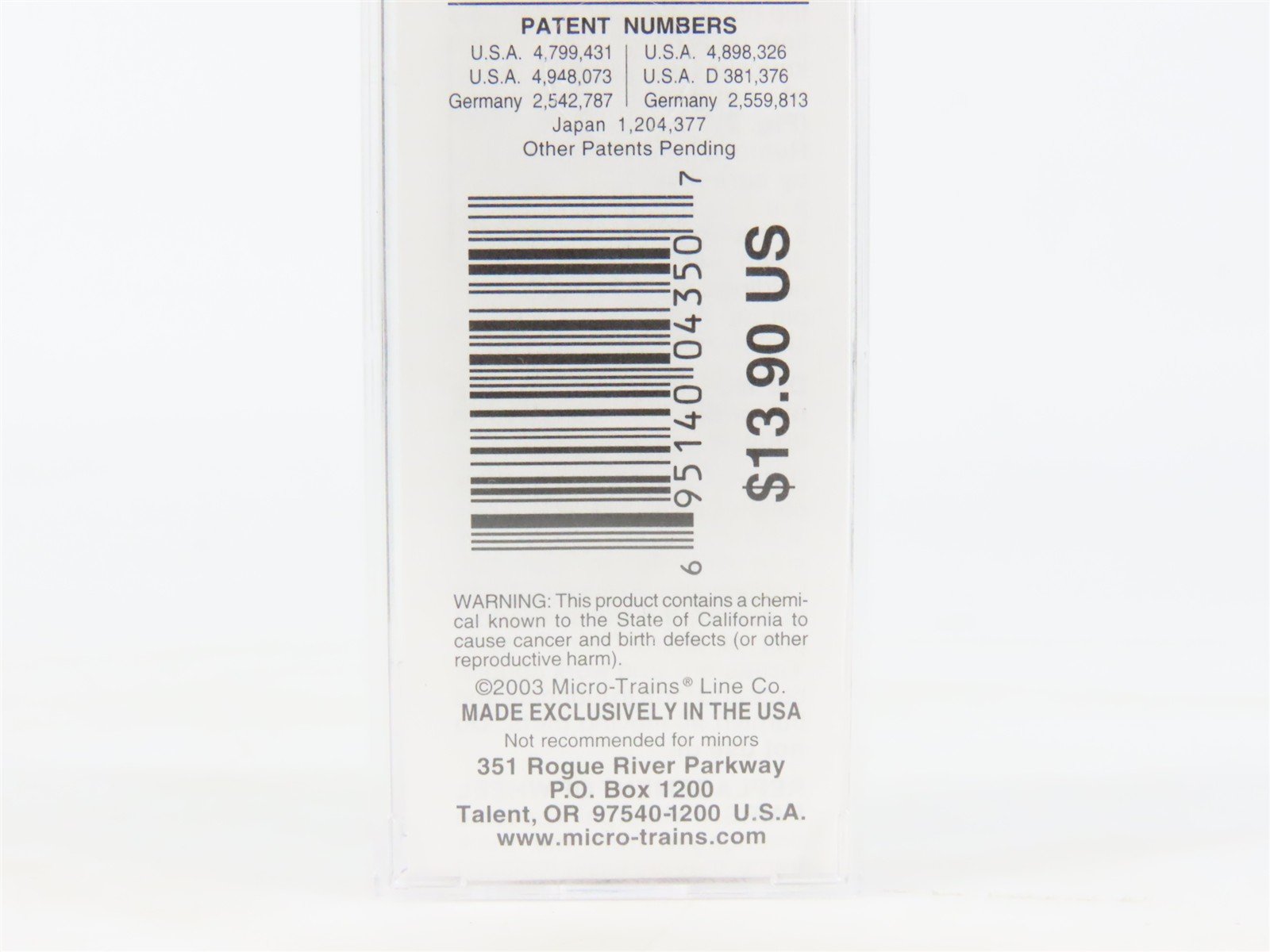 N Micro-Trains MTL 21420 ERDX Eastern States Farmers Exchange 40' Box Car #10060