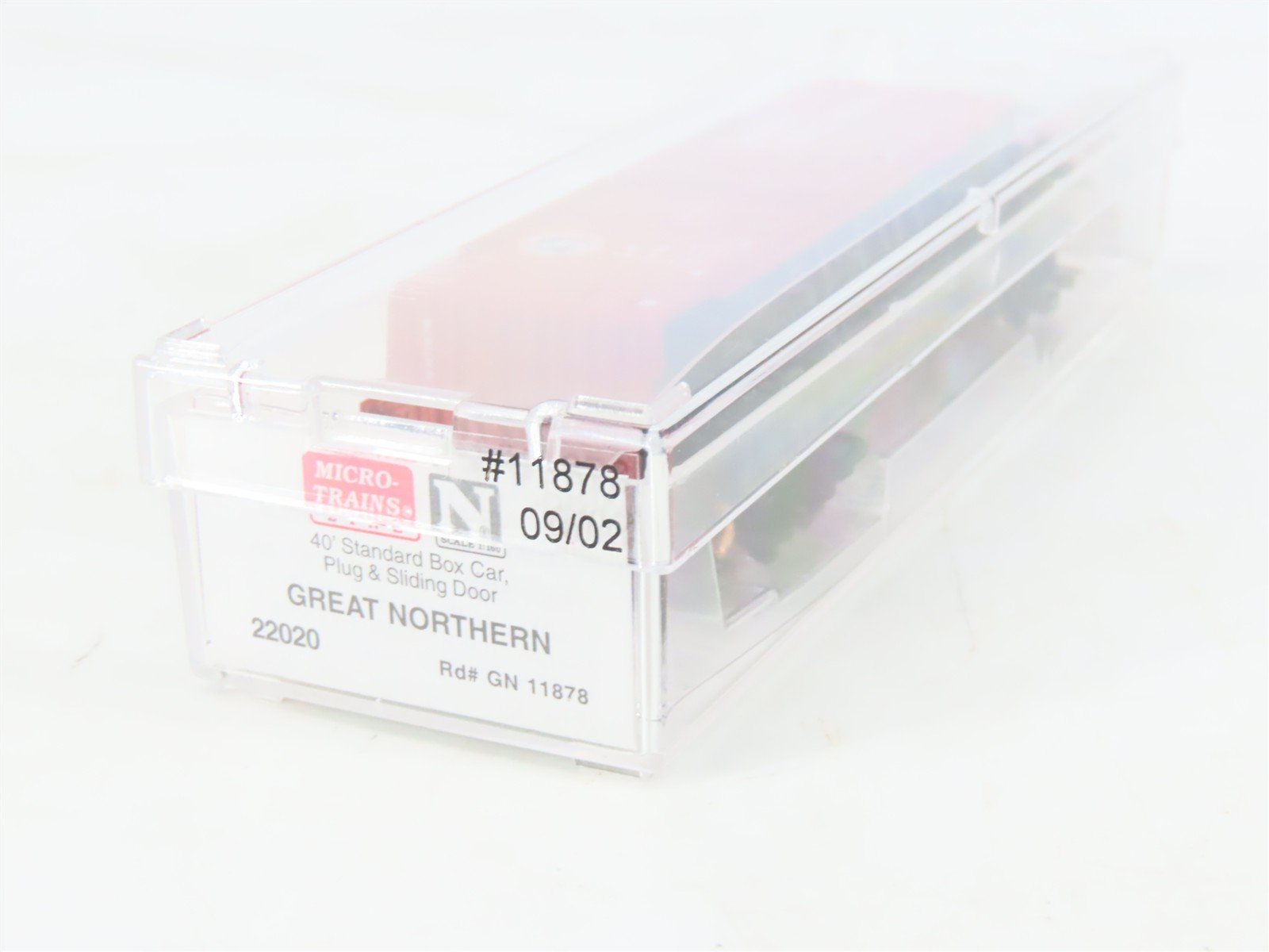N Micro-Trains MTL 22020 GN Great Northern 40' Plug & Sliding Door Boxcar #11878