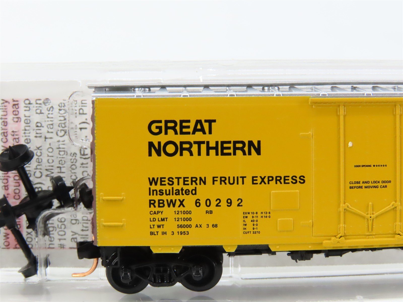 N Scale Micro-Trains MTL 21460 RBWX GN Western Fruit Express 40' Box Car #60292