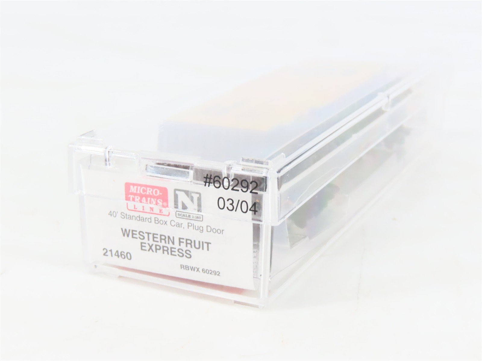 N Scale Micro-Trains MTL 21460 RBWX GN Western Fruit Express 40' Box Car #60292