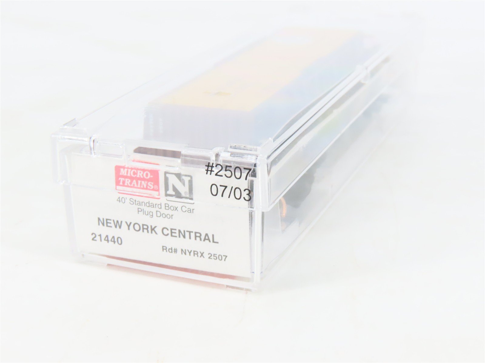 N Scale Micro-Trains MTL 21440 NYRX New York Central Early Bird 40' Boxcar #2507