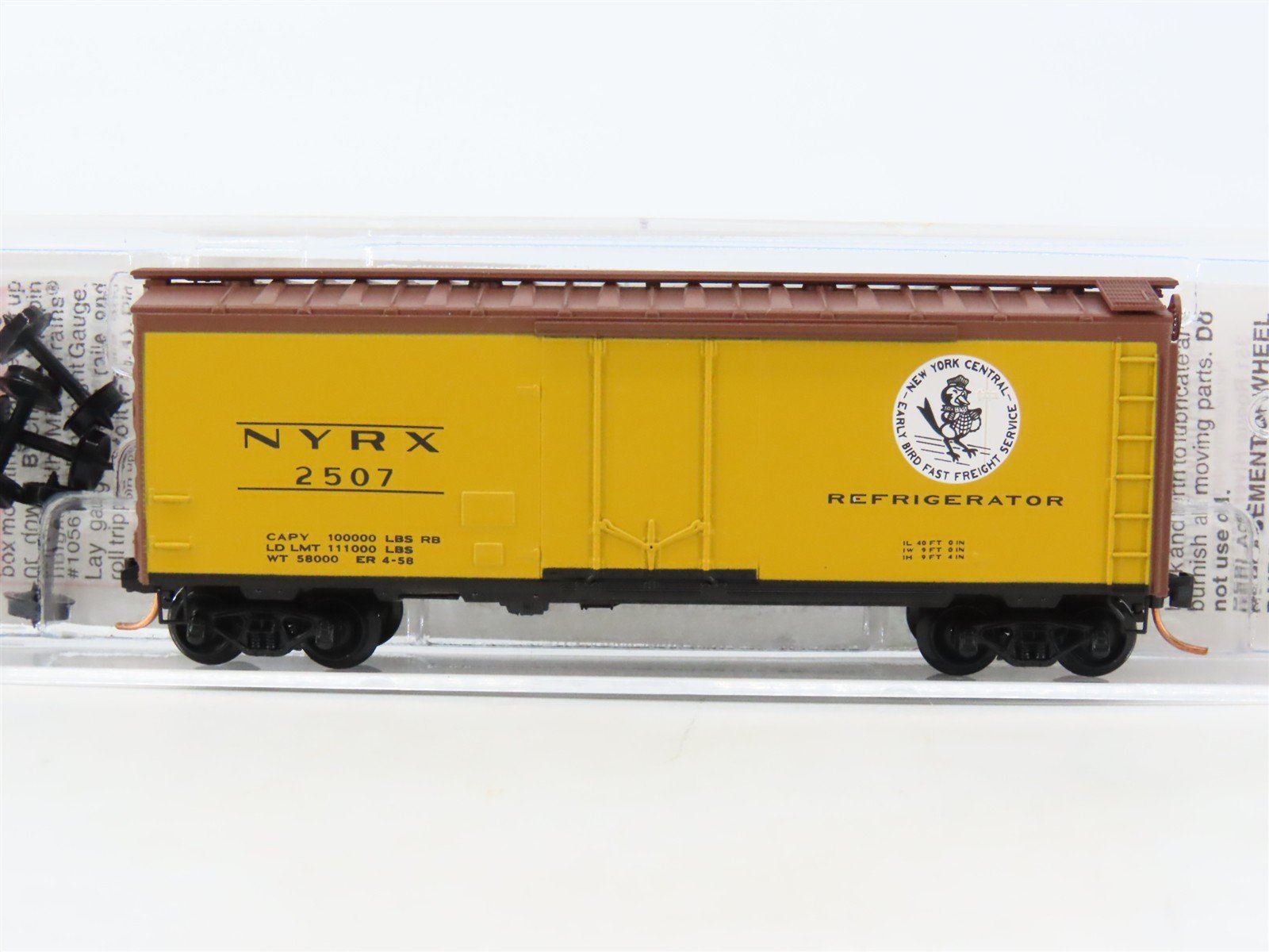 N Scale Micro-Trains MTL 21440 NYRX New York Central Early Bird 40' Boxcar #2507