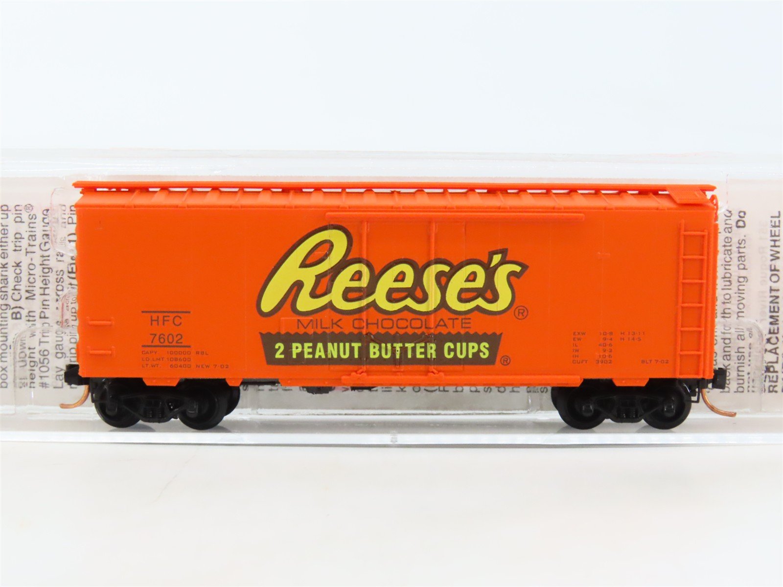 N Micro-Trains MTL 21300 HFC Hershey's Reese's Peanut Butter Cups Box Car #7602