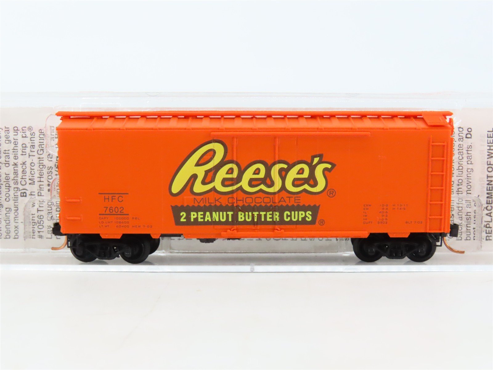 N Micro-Trains MTL 21300 HFC Hershey's Reese's Peanut Butter Cups Box Car #7602