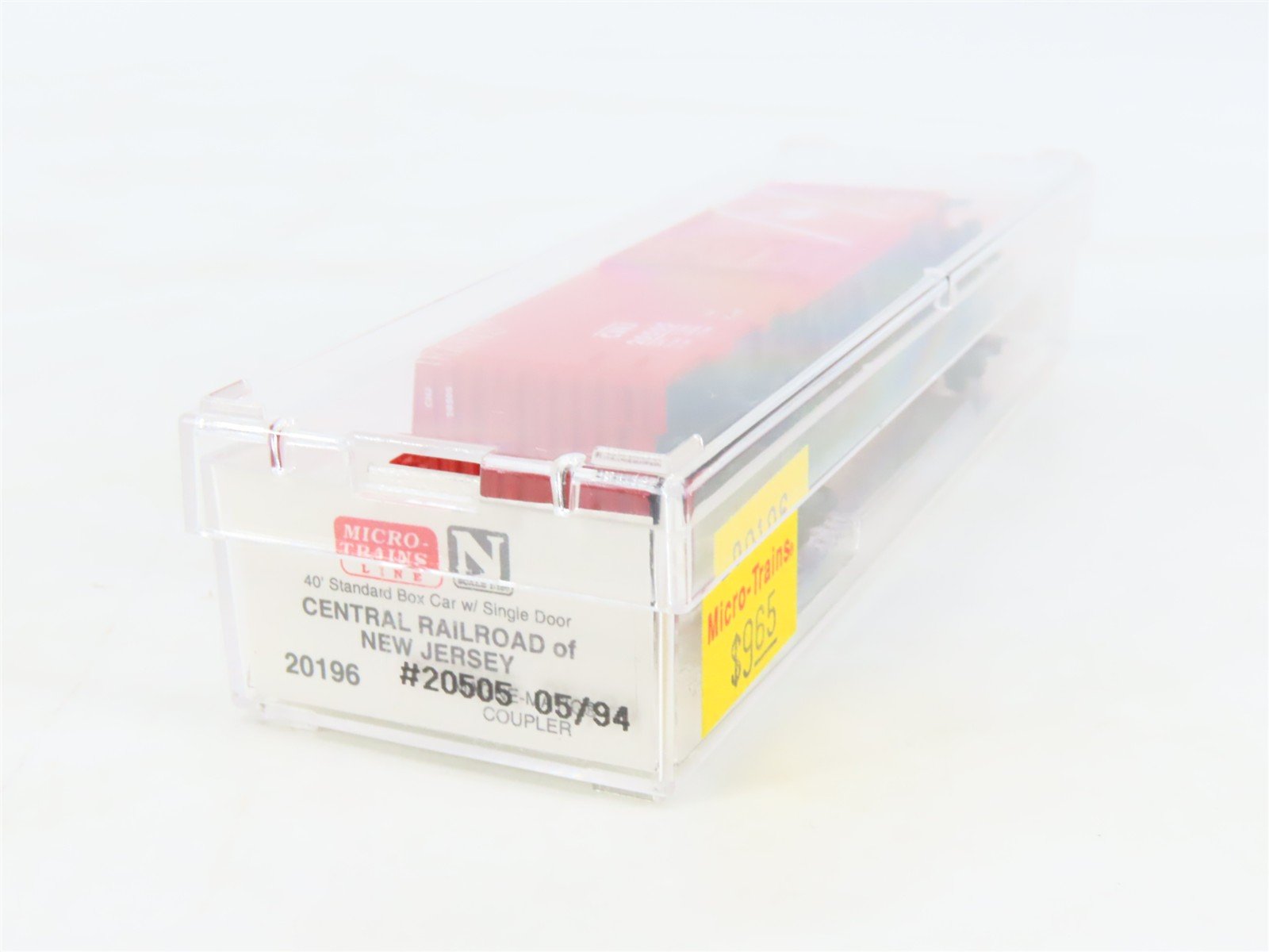 N Scale Micro-Trains MTL 20196 CNJ Jersey Central 40' Single Door Box Car #20505