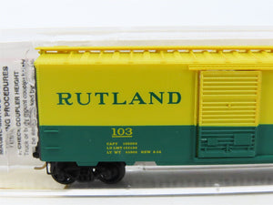 N Scale Micro-Trains MTL 20146 RUT Rutland Green Mt. Gateway 40' Box Car #103