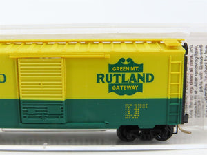 N Scale Micro-Trains MTL 20146 RUT Rutland Green Mt. Gateway 40' Box Car #103