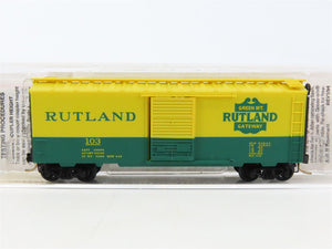 N Scale Micro-Trains MTL 20146 RUT Rutland Green Mt. Gateway 40' Box Car #103