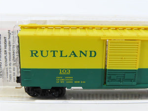 N Scale Micro-Trains MTL 20146 RUT Rutland Green Mt. Gateway 40' Box Car #103