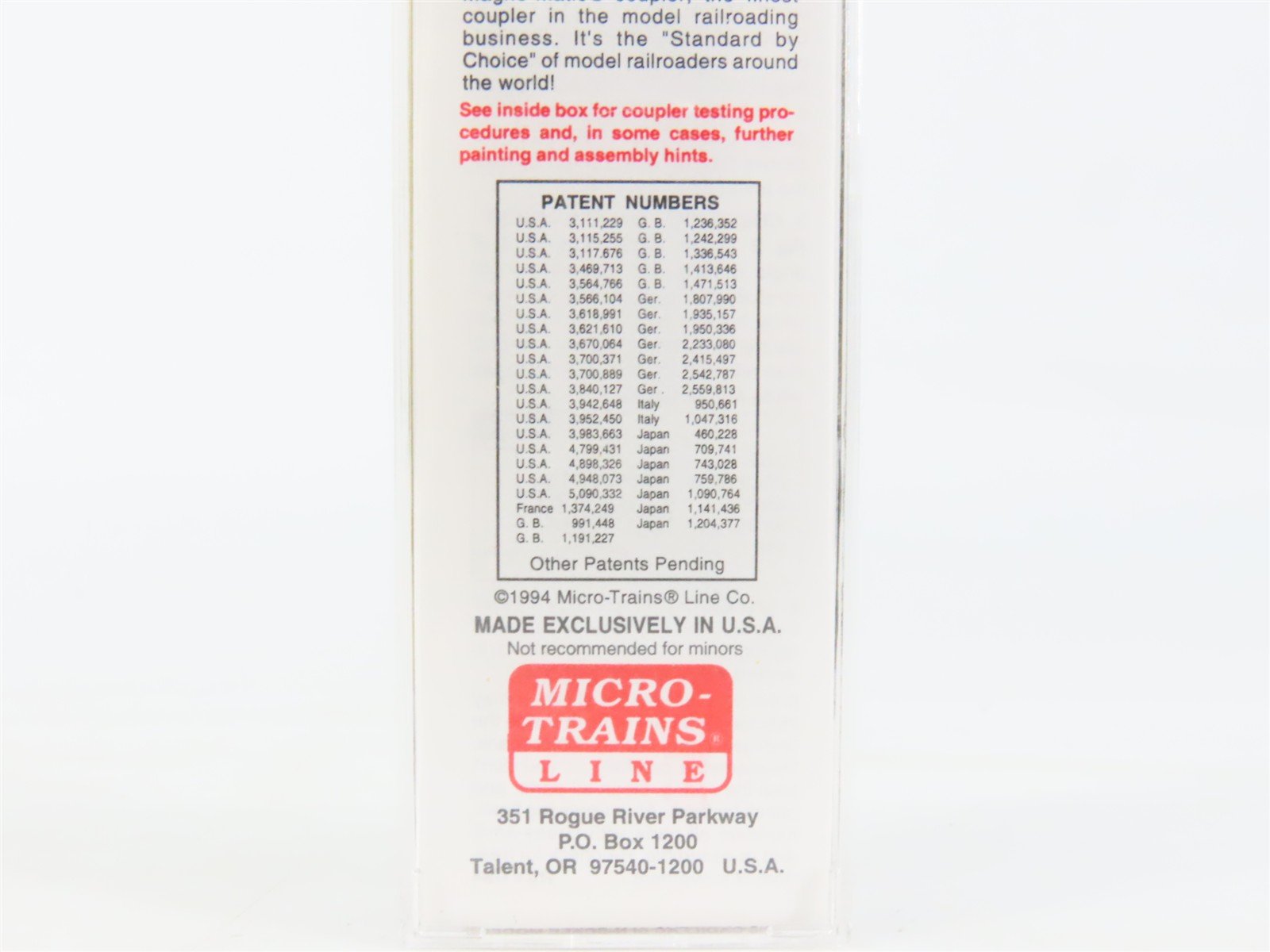 N Scale Micro-Trains MTL 20146 RUT Rutland Green Mt. Gateway 40' Box Car #103