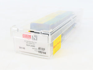 N Scale Micro-Trains MTL 20146 RUT Rutland Green Mt. Gateway 40' Box Car #103
