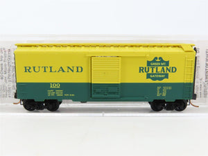 N Scale Micro-Trains MTL 20146 RUT Rutland Green Mt. Gateway 40' Box Car #100