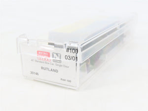 N Scale Micro-Trains MTL 20146 RUT Rutland Green Mt. Gateway 40' Box Car #100