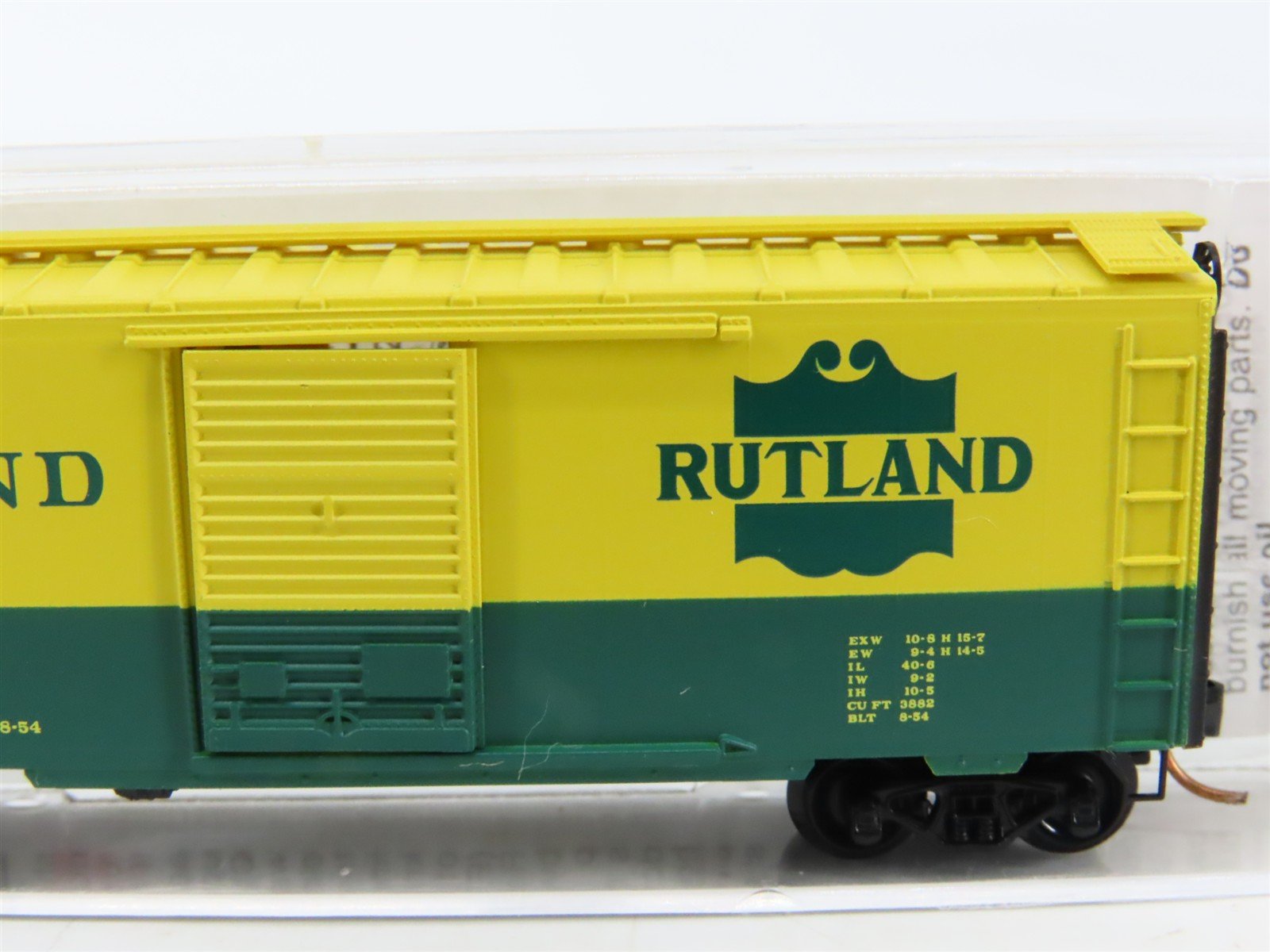 N Scale Micro-Trains MTL 20146 RUT Rutland Green Mt. Gateway 40' Box Car #100