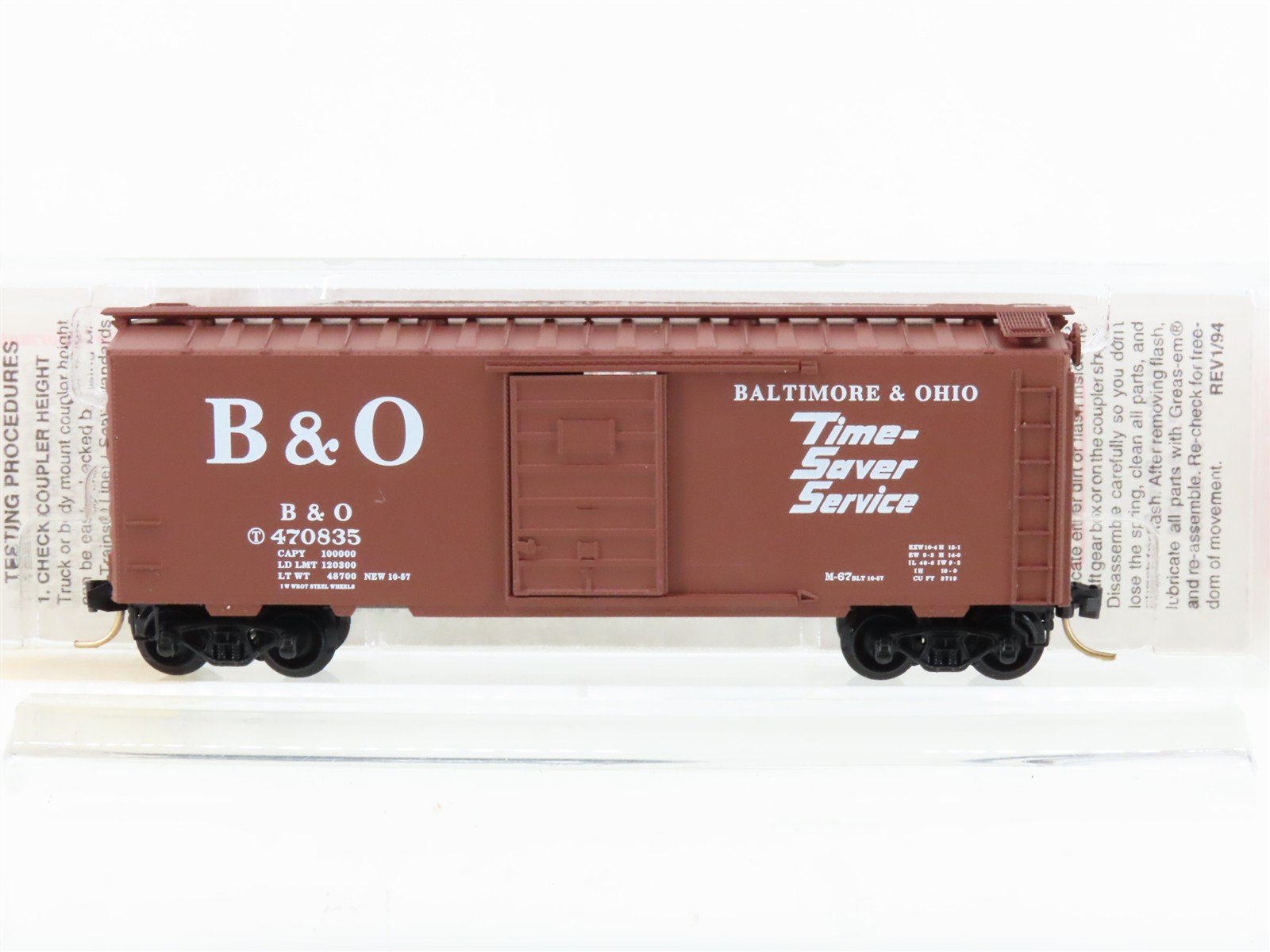 N Micro-Trains MTL 20346/3 B&O Baltimore & Ohio 