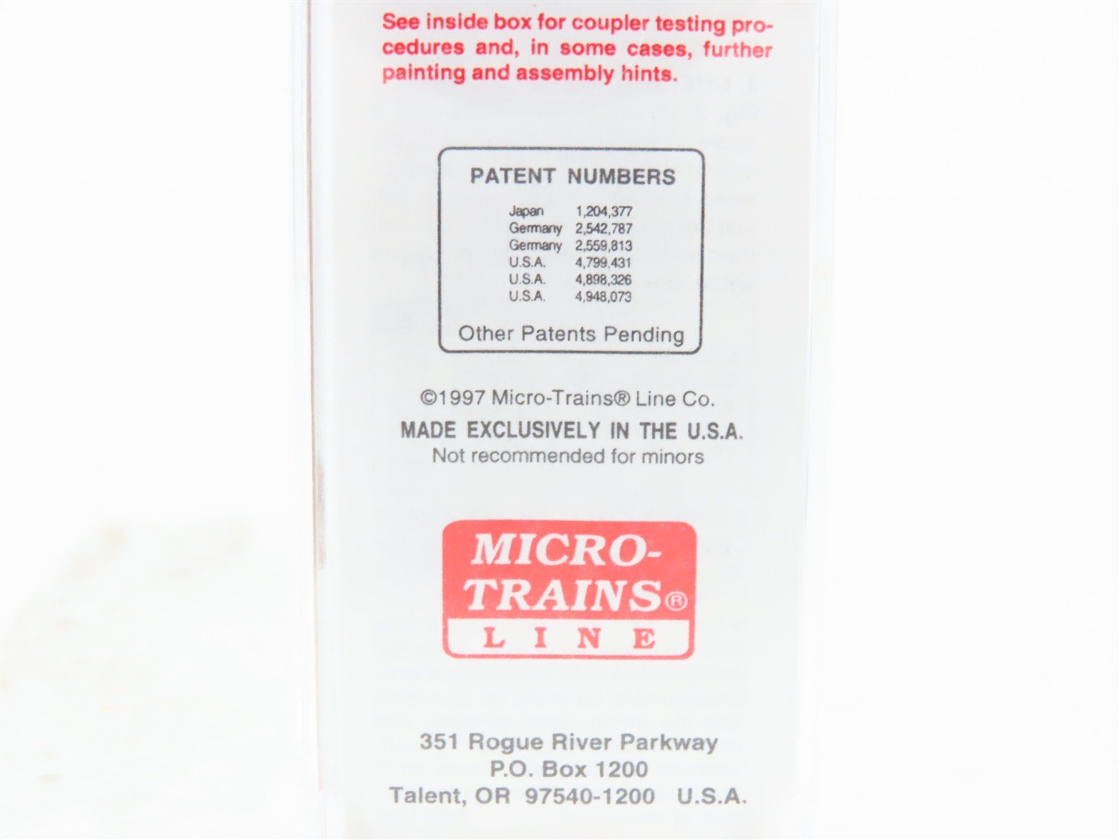 N Micro-Trains MTL 20346/3 B&O Baltimore & Ohio 