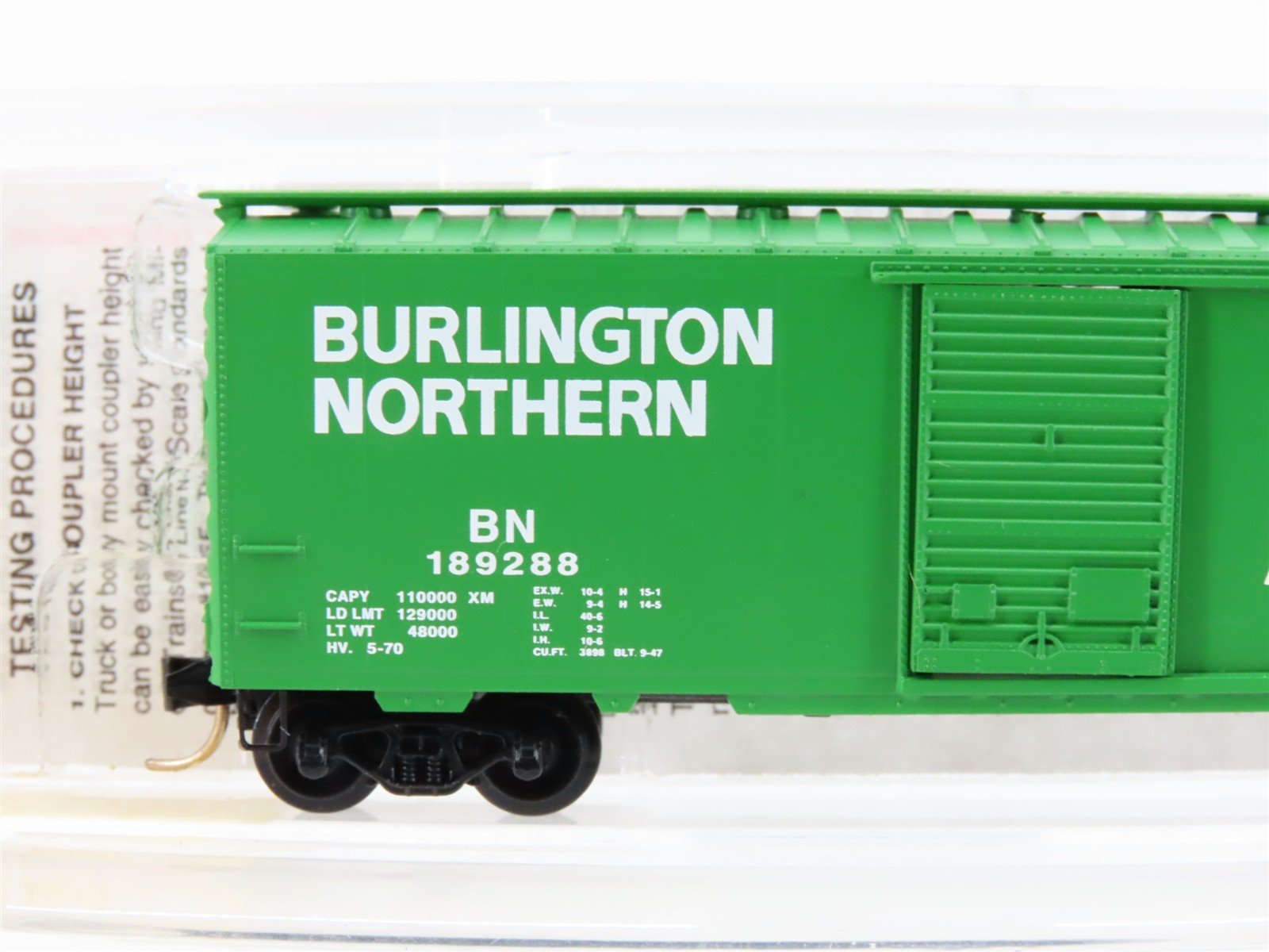 N Scale Micro-Trains MTL 20306/2 BN Burlington Northern 40' Box Car #189288
