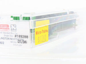 N Scale Micro-Trains MTL 20306/2 BN Burlington Northern 40' Box Car #189288