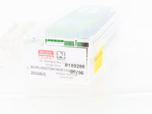 N Scale Micro-Trains MTL 20306/2 BN Burlington Northern 40' Box Car #189288