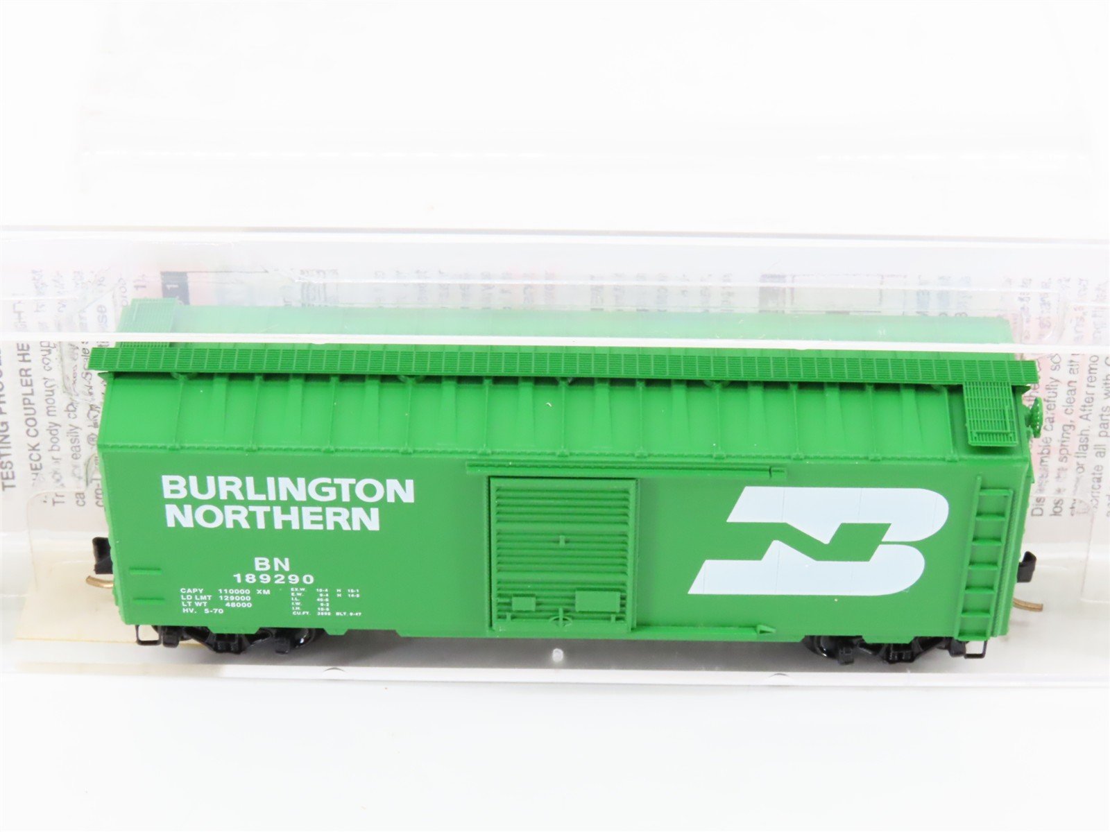 N Scale Micro-Trains MTL 20306/3 BN Burlington Northern 40' Box Car #189290