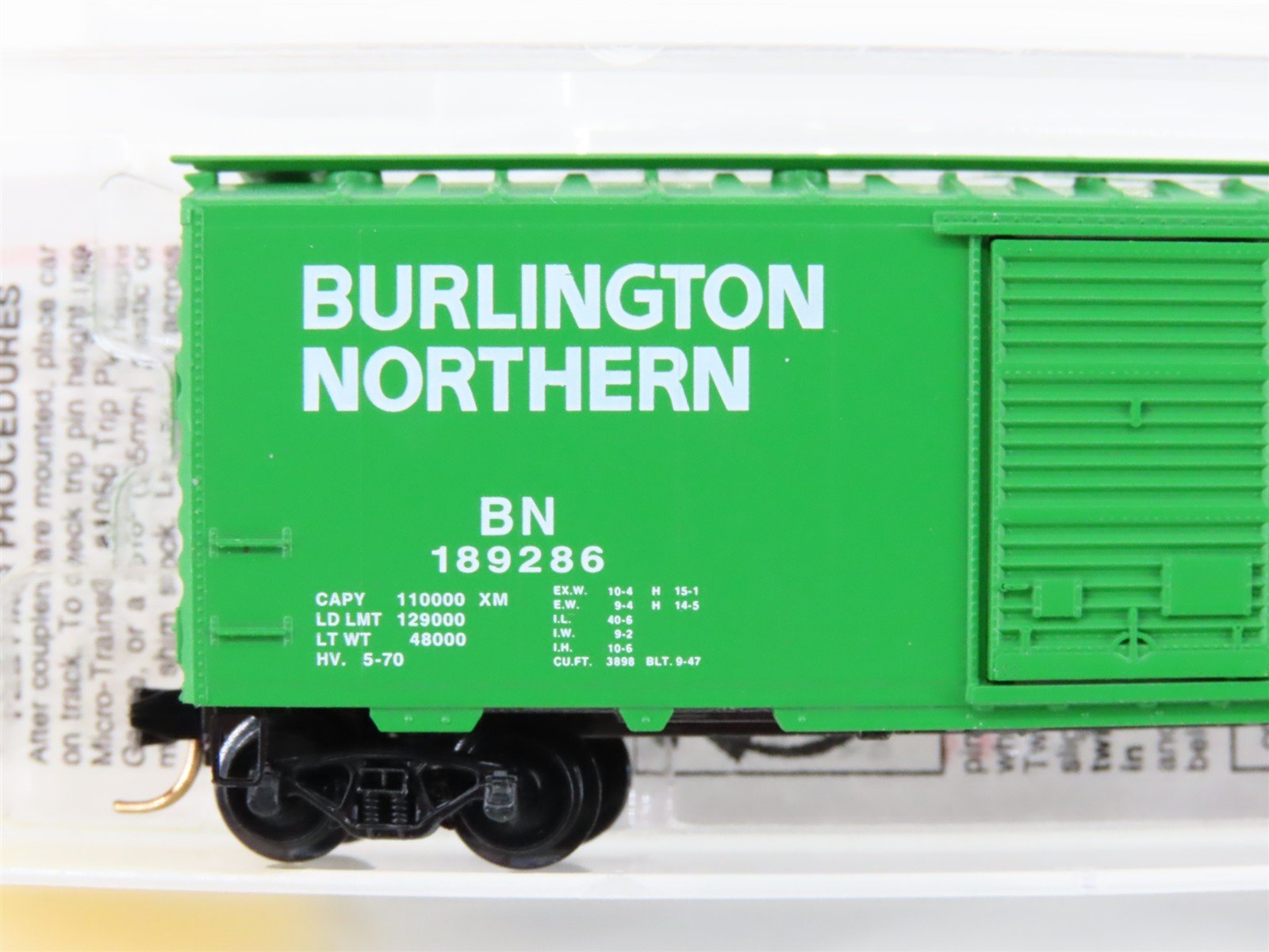 N Scale Micro-Trains MTL 20306/1 BN Burlington Northern 40' Box Car #189286