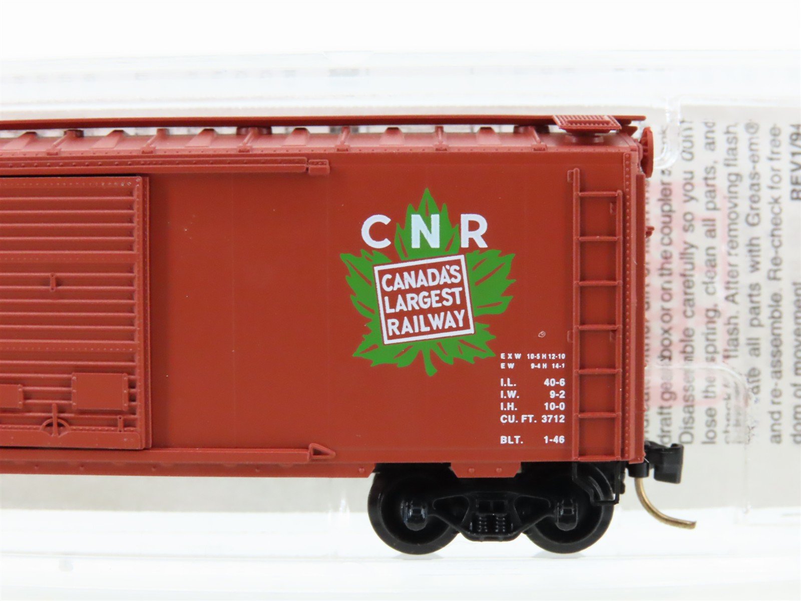 N Micro-Trains MTL 20206 CN Canadian National 'Maple Leaf