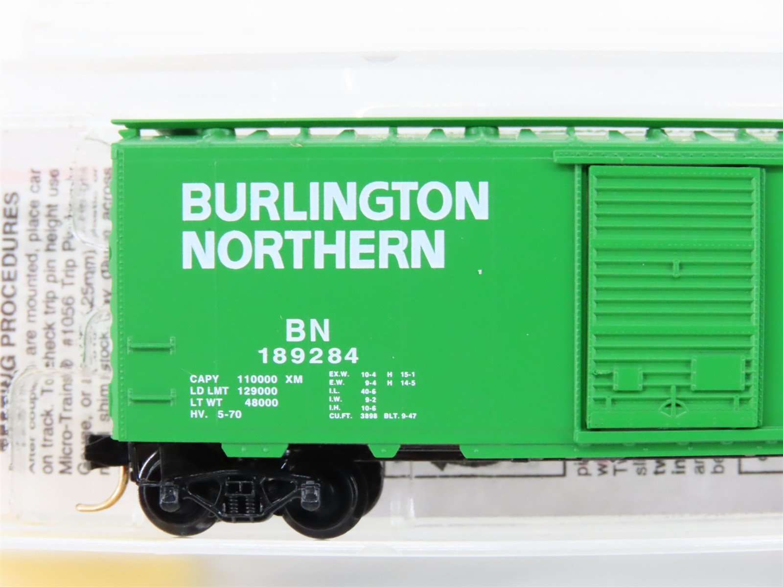 N Scale Micro-Trains MTL 20306 BN Burlington Northern 40' Box Car #189284