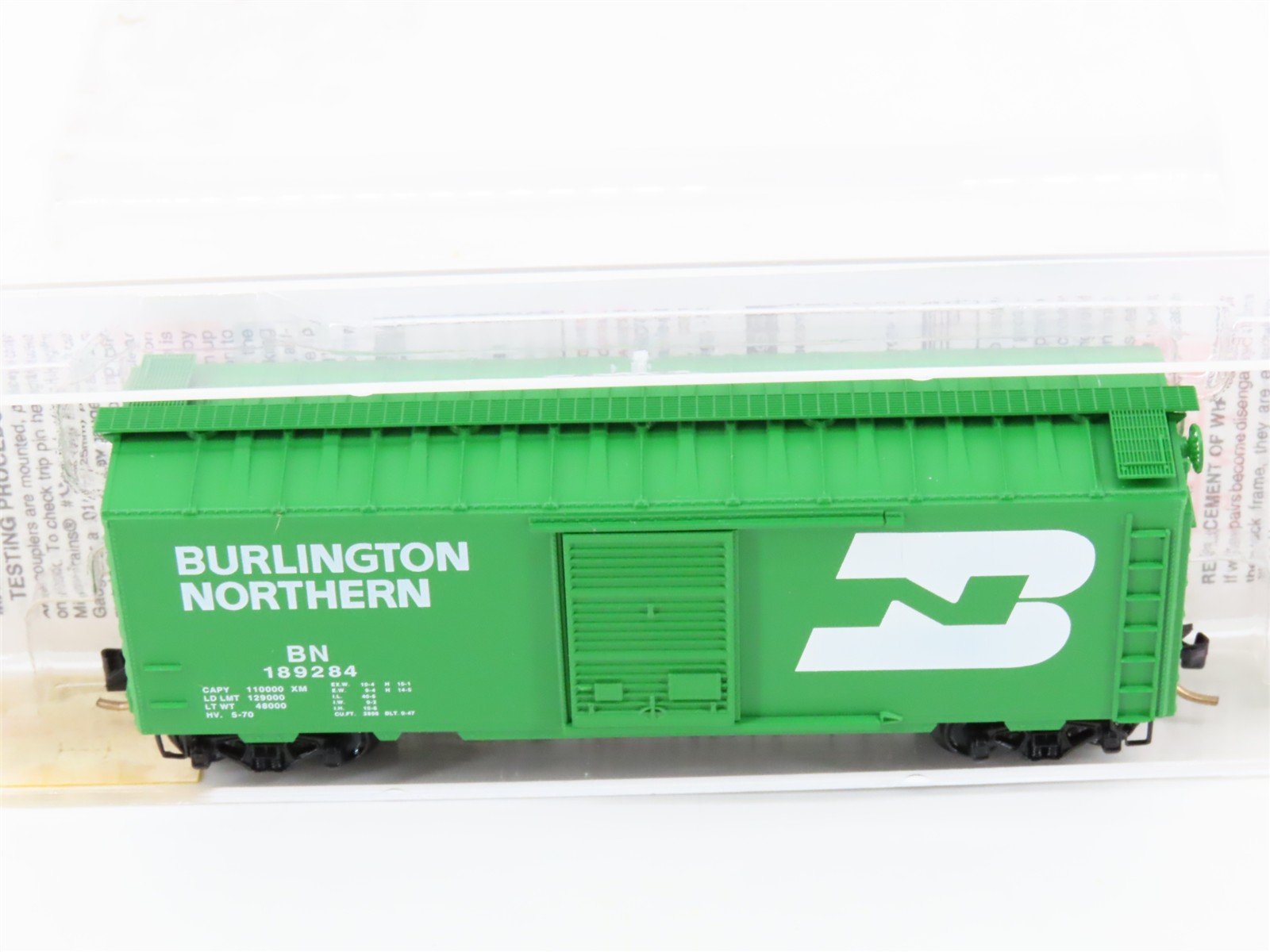N Scale Micro-Trains MTL 20306 BN Burlington Northern 40' Box Car #189284