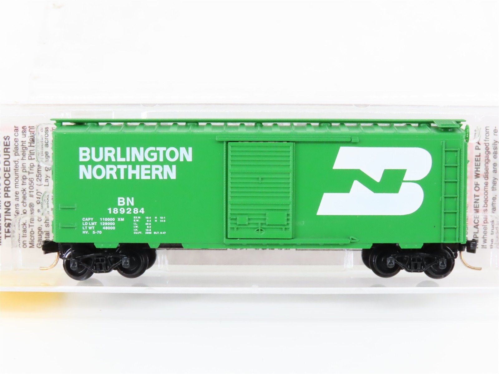 N Scale Micro-Trains MTL 20306 BN Burlington Northern 40' Box Car #189284