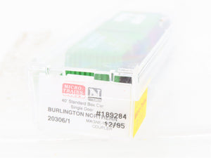 N Scale Micro-Trains MTL 20306/1 BN Burlington Northern 40' Box Car #189286