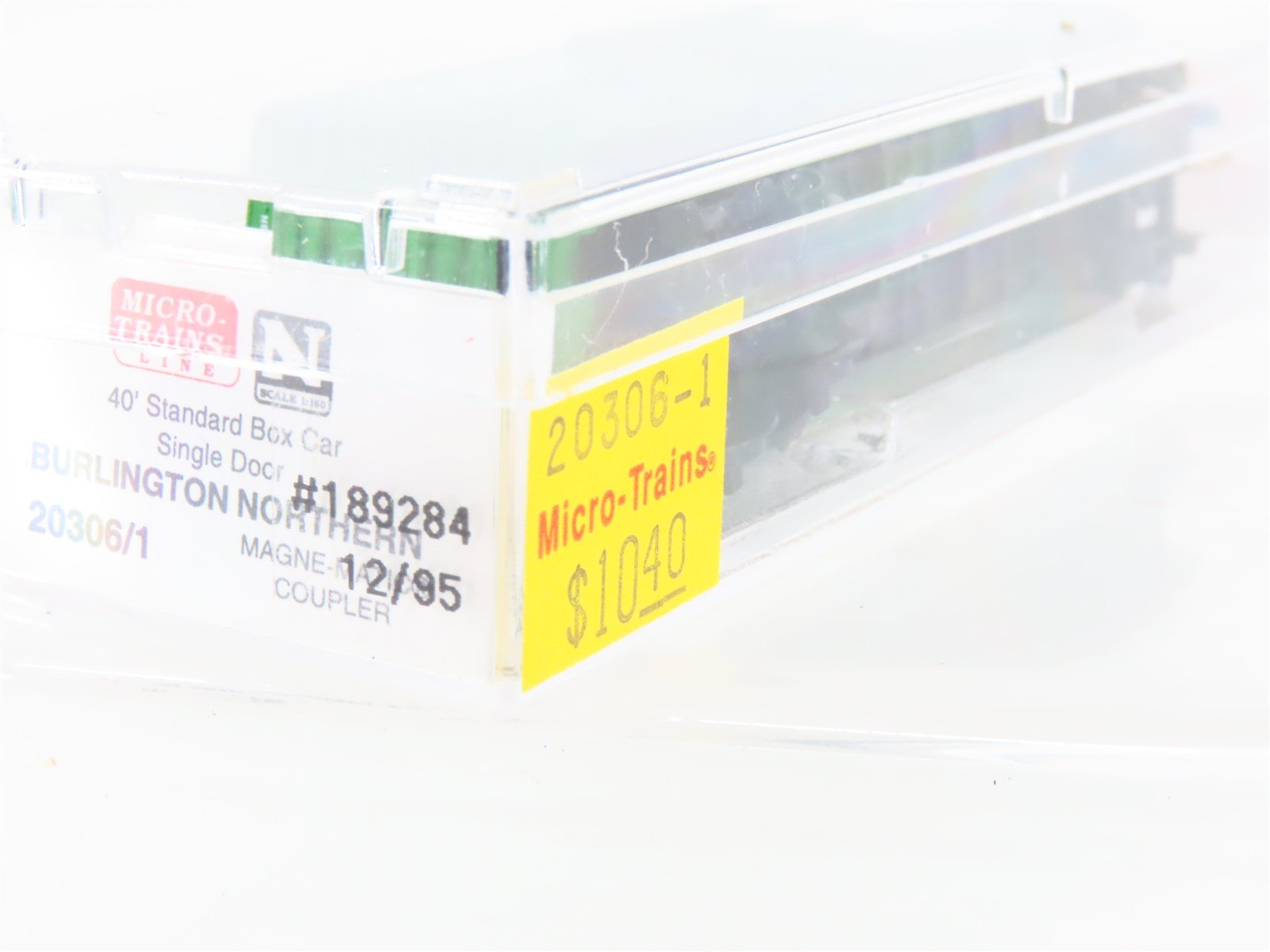N Scale Micro-Trains MTL 20306/1 BN Burlington Northern 40' Box Car #189286