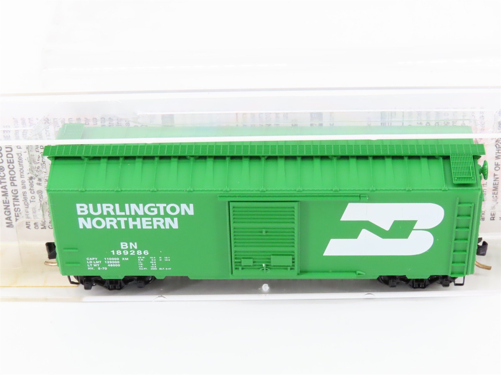 N Scale Micro-Trains MTL 20306/1 BN Burlington Northern 40' Box Car #189286