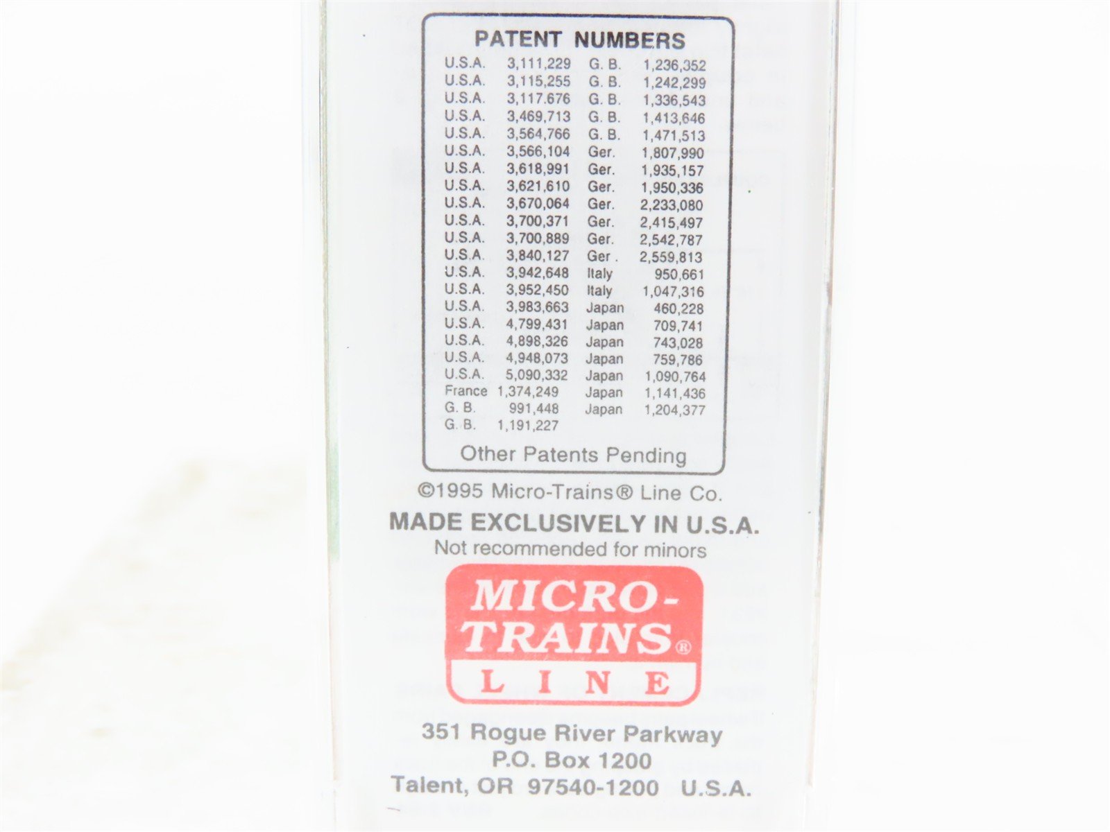 N Scale Micro-Trains MTL 20306/1 BN Burlington Northern 40' Box Car #189286
