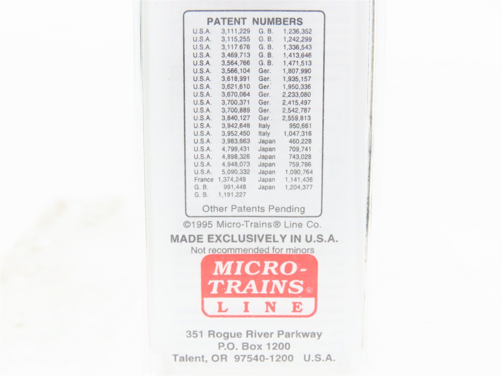 N Scale Micro-Trains MTL 20306/1 BN Burlington Northern 40' Box Car #189286
